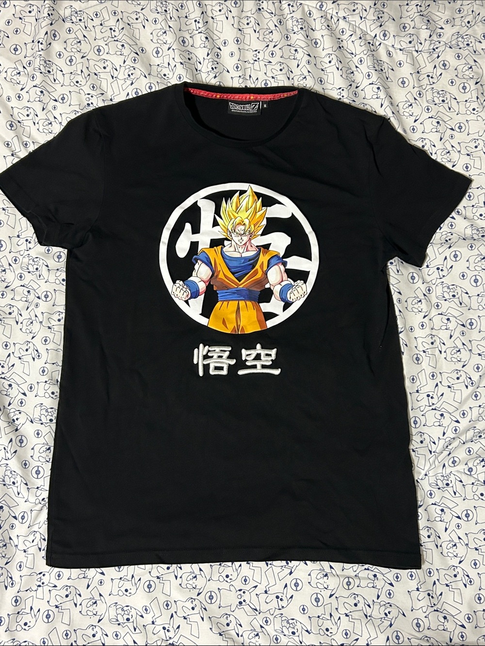 DRAGONBALL Z Goku Super Saiyan Embroidered Graphic Tee Shirt